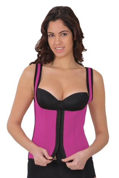 PEMBE MI 9173 Agraflı Göğsü Açık Atlet Korse ürün görseli