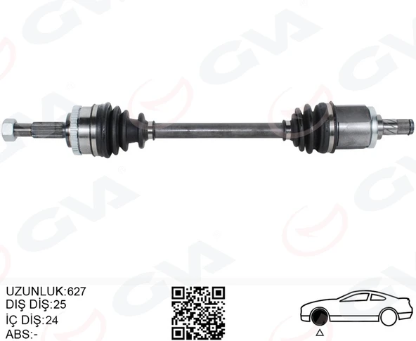 GVA 4499905 KOMPLE AKS SOL NISSAN ALMERA 1.5L QG15DE N16 02-> ABS Lİ 39101BM580 ürün görseli 1