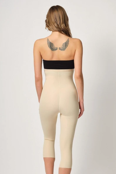 TEN MI Emay 2868 Fermuarlı Kapri Tayt Lazer Korse ürün görseli