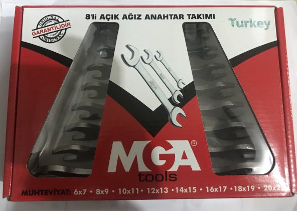 MEGA 8 PARÇA AÇIK AĞIZ ANAHTAR TAKIMI HOBİ EKO