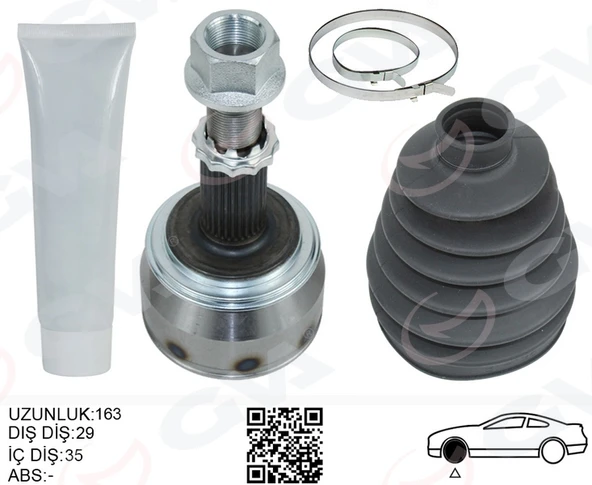 GVA 4499918 AKS KAFASI DIŞ NISSAN XTRAIL 1.3L HR13DDT T32 4x2 19-> OTOMATİK VİTES 391004BA8A-392114BA0B ürün görseli 1