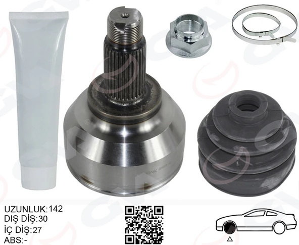 GVA 4499007K AKS KAFASI DIŞ SAĞ/SOL BMW E46 XD Xİ 142MM 31607505199-31607505200 ürün görseli 1