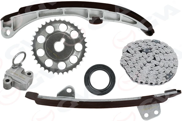 GVA 59C7112 EKSANTRİK ZİNCİR SETİ TOYOTA YARIS 1.3L 2NZ-FE NCP10 japon üretim 99-02 1350621030-1354021020-1355921010 ürün görseli 1