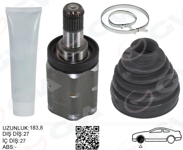 GVA 4499005KI AKS KAFASI ON IC SOL BMW X5 E53 00>06 31607561341 ürün görseli 1
