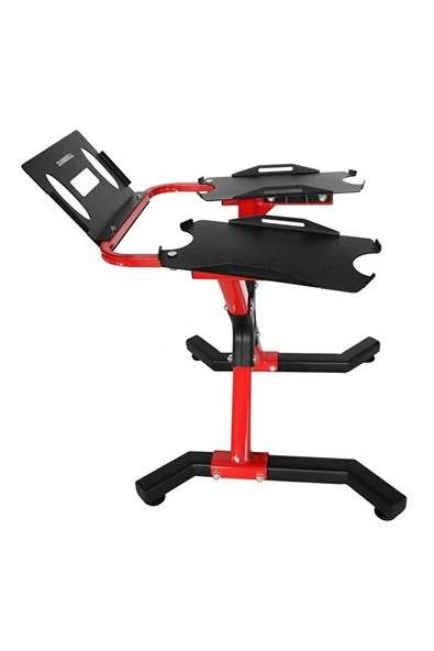 Dambıl Standı Kırmızı – Ev Spor ve Ağırlık Dambıl Rafı - Resim 3