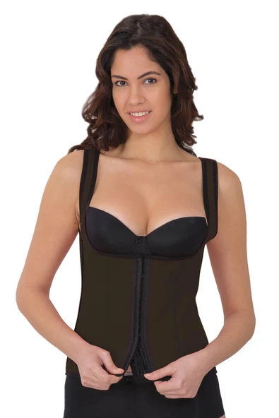 KAHVE MI 9173 Agraflı Göğsü Açık Atlet Korse ürün görseli