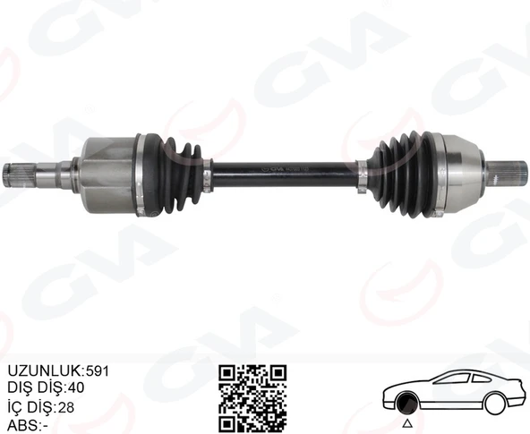 GVA 4437003 ÖN AKS KOMPLE SOL FORD MONDEO IV 2.0 TDCI 07>14 OTOM. AG913B437JC-1803654-8G913B437BA ürün görseli 1