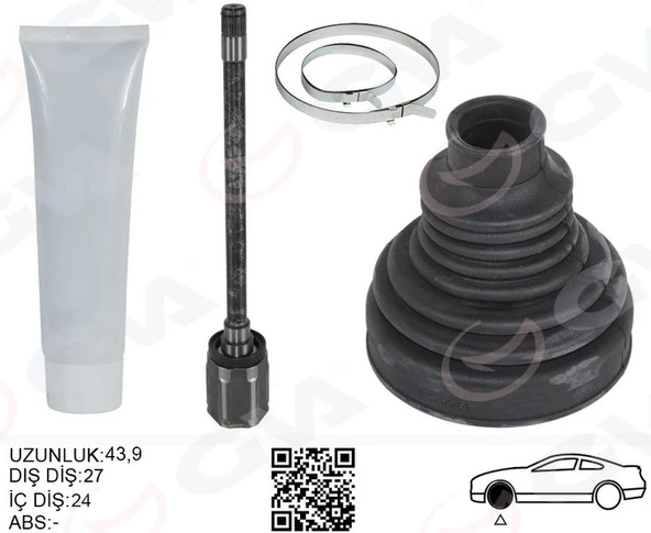 GVA 4499188 AKS MILI ÖN SAĞ BMW X5 E70 X6 E71 E72 SANZIMAN TARAFI UZUNLUK-> 567.5MM 31607545126-31608631750-31607622884 ürün görseli 1