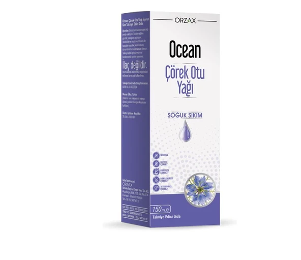 Ocean Çörek Otu Yağı Soğuk Sıkım 150 ml ürün görseli