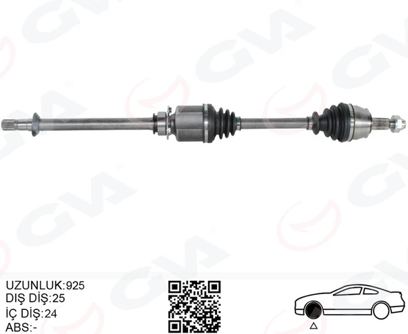 GVA 4429167 KOMPLE AKS SAĞ LINEA 1.3 MTJ 07- 90HP MİLSİZ 51816768 ürün görseli 1
