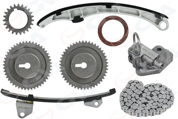 GVA 59C9900 EKSANTRİK ZİNCİR SETİ MAZDA 3 1.6L Z6 BK 03-09 ZJ0112201-ZJ0112500B-ZJ0112610 ürün görseli 1