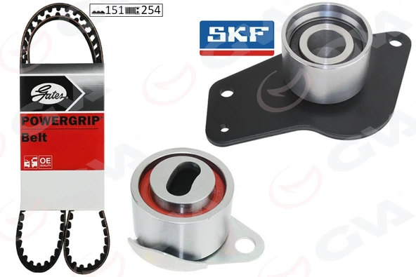 GVA 59T1402G EKSANTRİK GERGİ KİTİ RENAULT CLIO 91>98 EXPRESS 91>98 1.9D F8Q 151x254 7701469774 ürün görseli 1