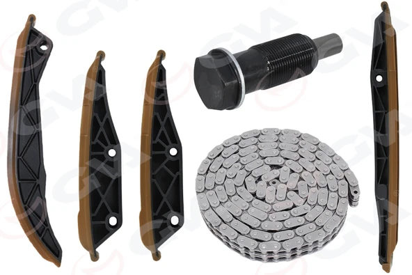 GVA 59C9911 EKSANTRIK ZINCIR SETI MERCEDES M112 M113 W202 W203 W210 W211 W220 A1120500511-A0039976894-A1120520216 ürün görseli 1