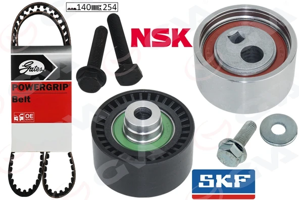 GVA 59T4321G EKSANTRİK GERGİ KİTİ 140x254 P206-306-PARTNER-BERLINGO-JUMPY-SCUDO-COROLLA 1.9D 98 DW8 0831.58-0831.59-0831.N2-0831.R7 ürün görseli 1