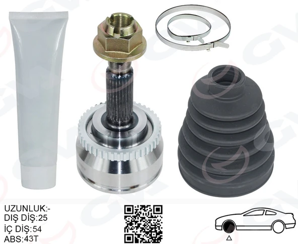 GVA 4499124K ÖN AKS KAFASI DIŞ SAĞ-SOL VOLVOS40 I 97>04 1.8 V40 I 97>04 1.8 30611702 ürün görseli 1