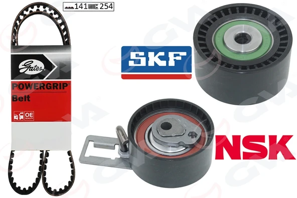 GVA 59T4325G EKSANTRİK GERGİ KİTİ 141 DİŞ P207--P208-P301-P308-P508-P2008-P3008-P5008 08> PARTNER-BERLINGO-RIFT ER-JUMPY-C5-C4-DS4-C3-DS3-DS5-C-ELYSEE 1.6 HDI DV6C DV6DTED- FOCUS III 1.6 TDCİ 11>COURİ ürün görseli 1