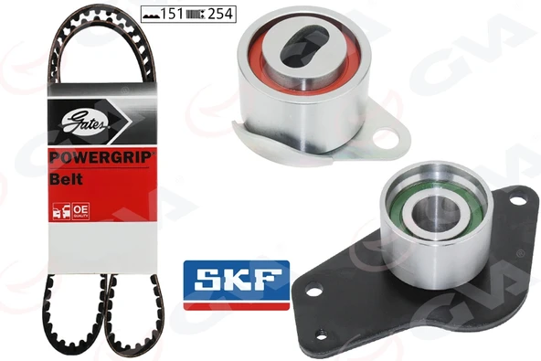 GVA 59T1615G EKSANTRİK GERGİ KİTİ 151x254 CLIO I-II 97> KANGOO 97> EXPRES 97> 1.9D F8Q 7701471866-7701476884 ürün görseli 1