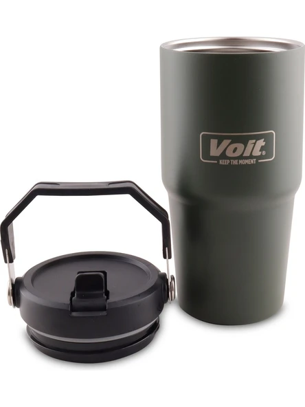 Voit Chill Ice Termos 600ml Yeşil Paslanmaz Çelik - Resim 3