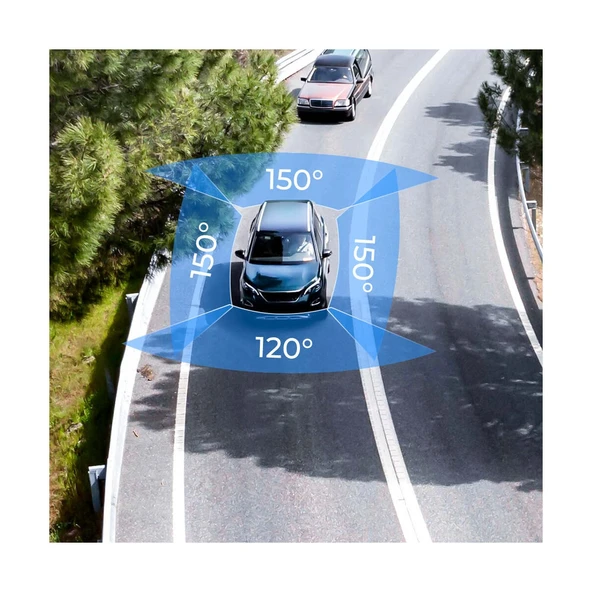 Azdome M660 4K 4 Kameralı 360 Derece Araç Kamerası - 5