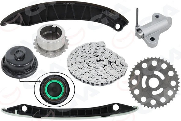 GVA 59C1911 EKSANTRİK ZİNCİR SETİ TRAFIC III 19> OPEL VİVARO B 19> 2.0dCi M9R 7 PARÇA 130C14807R ürün görseli 1