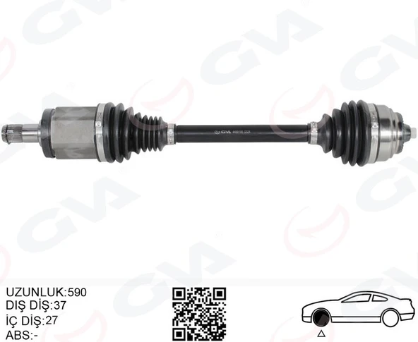 GVA 4499195 KOMPLE AKS ÖN SOL BMW X3 F25 X4 F26 590MM 31607619657-31608675013 ürün görseli