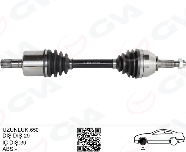 GVA 4419811 ÖN AKS SOL RENAULT KOLEOS HY 2.0 DCI A-T 08-14 39101JY04A-383002014R-39101JG74D ürün görseli 1
