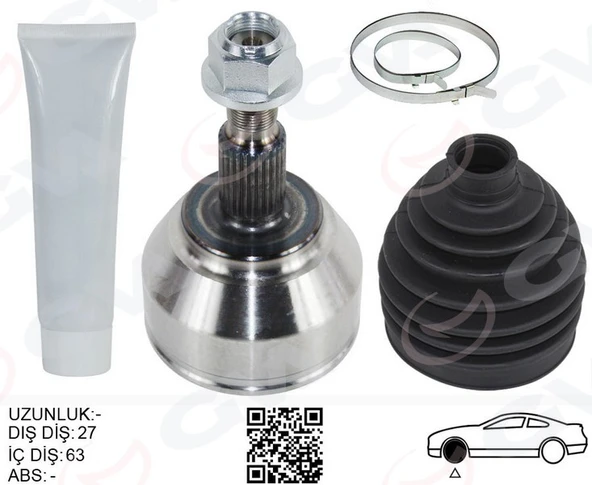 GVA 4434000K ÖN AKS KAFASI DIŞ SAĞ-SOL KUGA I 08>13 2.0 TDCI 1534270-8V413A327AA-8V413A327AB ürün görseli 1