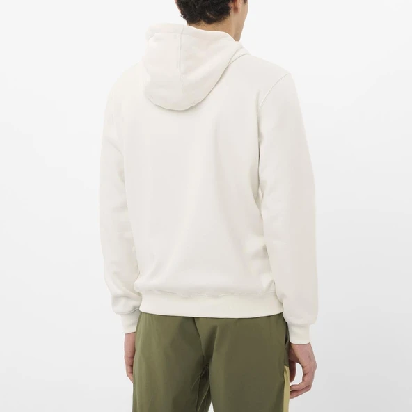 Salomon LC2675600 Chest Logo Hoodie M Erkek Sweatshirt - Resim 4