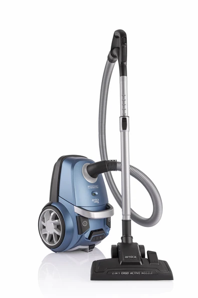 ARNİCA VESTA PLUS ET14130 YIKANABİLİR/KULLAN AT 4,5LT TOZ TORBALI SÜPÜRGE 750W TURBO FIRÇALI-HEPA 13 MAVİ - Resim 2