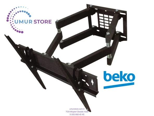 Beko Crystal 9 Nano QLEDB65Q990AY 65” QLED 4K UHD Google 39-65 inç Kilitli Hareketli Lcd Led Tv Duvar Askı Aparatı