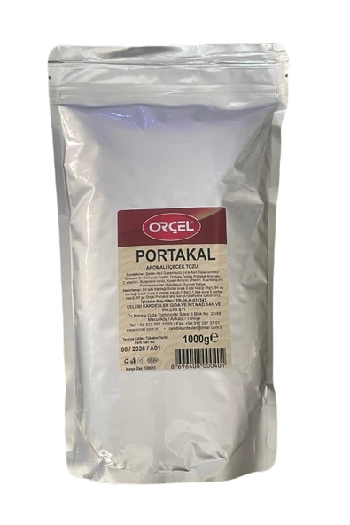 ORÇEL Portakal Aromalı Içecek Tozu Oralet Çay 1 Kg