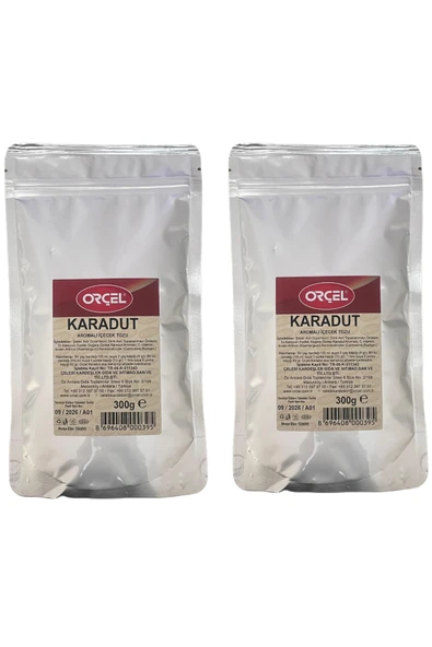 ORÇEL Karadut Aromalı Içecek Tozu Oralet Çay 300gr x 2 Adet
