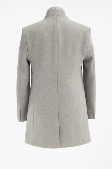 Plus Scorpion Erkek Uzun Kaşe Kaban – İtalyan Kesim Slim Fit Şık Model - 5