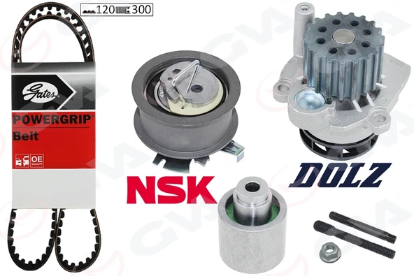 GVA 59WPK7574G DEVİRDAİMLİ TRİGER SETİ T5-CADDY-PASSAT-JETTA-GOLF-POLO-A3-LEON 1.4-1.9TDI BJB-AXB-AMF-BLS-AVF-BNM 038198119A-038198119C-038198119G ürün görseli 1