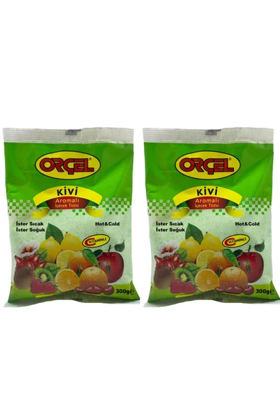 ORÇEL Kivi Aromalı içecek Tozu Oralet Sıcak Soğuk 300gr.x 2 Adet - 1