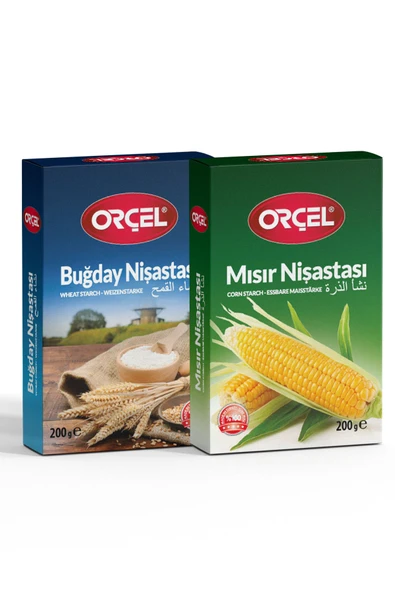 ORÇEL Buğday + Mısır Nişastası 200gr. Set ürün görseli