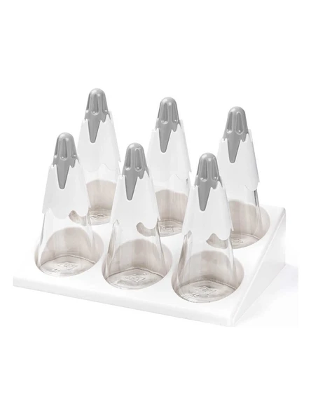 Tantitoni Standlı 6lı Kule Cam Baharatlık Seti 90ML ürün görseli