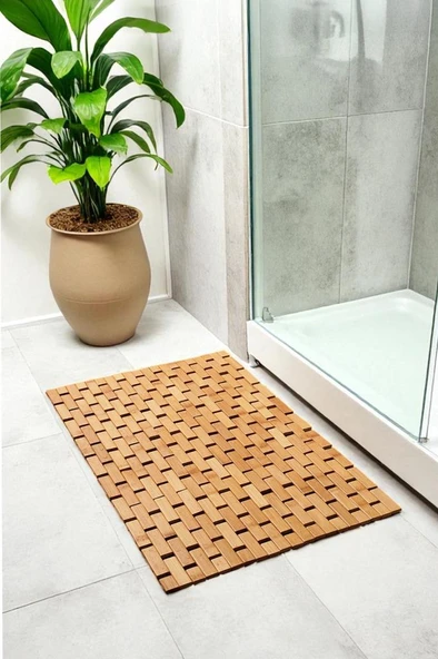 Digithome Kaymaz Taban Katlanabilir Çok Amaçlı Mat Dekoratif Banyo Paspası 40x60 Cm- 862 - 2