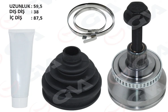 GVA 4475268K AKS KAFASI DIŞ A4 1.8 T-2.0 TDİ 00-08 BLB-BRE-BFB-BEX 1.8 T-2.0 TDİ 8E0498099C-8E0407305B-8E0498099E ürün görseli 1