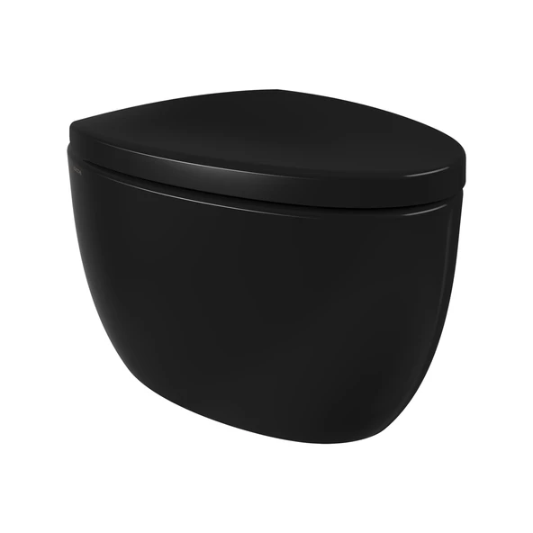 Bocchi Etna Asma Klozet Parlak Siyah 1116-005-0128 Kapak Dahil ürün görseli