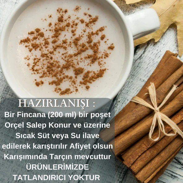 ORÇEL Sıcak Çikolata 200gr. Muzlu Süt 200gr. Salep 200gr. Kivi 300gr. - 2