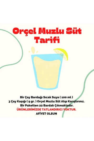 ORÇEL 2 Muzlu Süt + 1 Salep + 1 Nane Limon Aromalı Içecek Tozu Oralet Çay 4x200gr. - 2