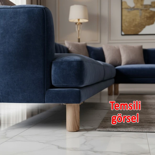 Plastik Liva Doğal Meşe 15 cm Mobilya Kanepe Koltuk Baza Yükseltici Yükseltme Ayağı Ayakları - Resim 7