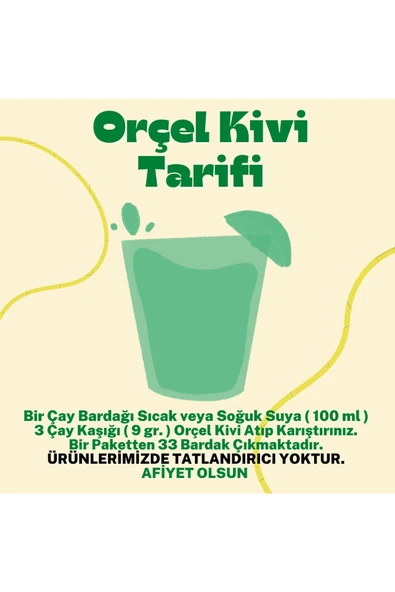 ORÇEL Orçel Kivi + Karadut Aromalı Içecek Tozu Oralet Çay 300gr.x 2 Adet - 3