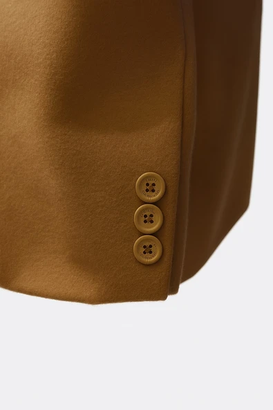 Plus Scorpion Erkek Uzun Kaşe Kaban – İtalyan Kesim Slim Fit Şık Model - 10