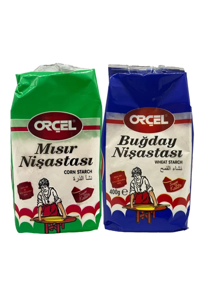 ORÇEL Buğday Nişastası 400gr.+ Mısır Nişastası 400gr. Set - 1