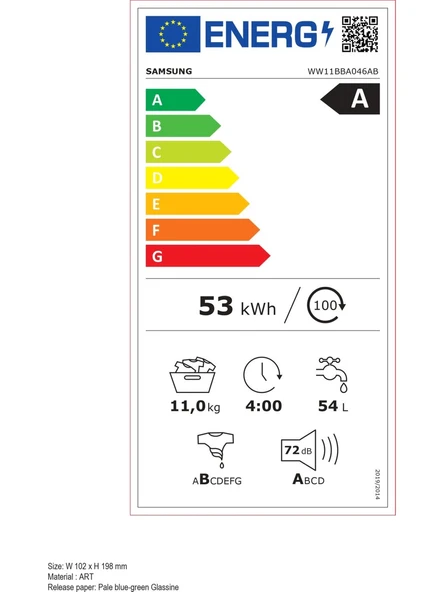 Samsung WW11BBA046ABAH 11 Kg 1400 devir Çamaşır Makinesi - 5