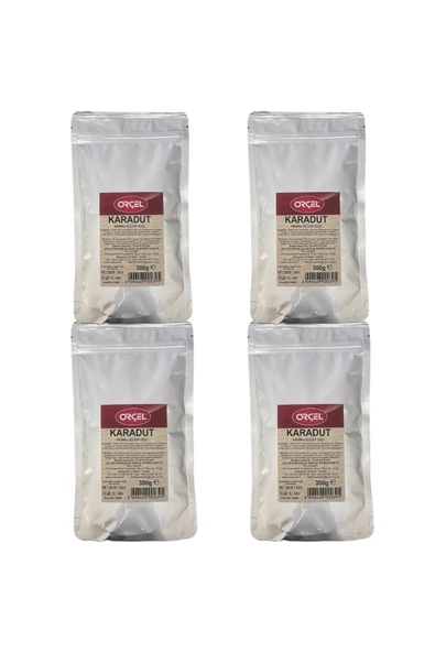 ORÇEL Orçel Karadut Aromalı Içecek Tozu Oralet Çay 300gr.x 4 Adet - 1