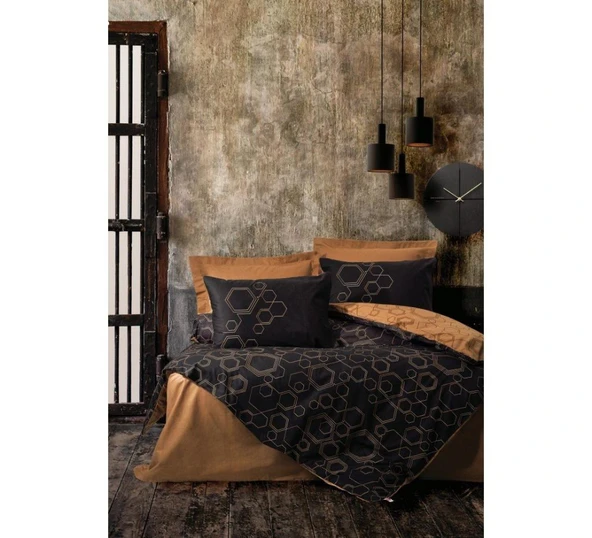Cotton Box Dark Çift Kişilik Nevresim Takımı Dawn Bakır ürün görseli