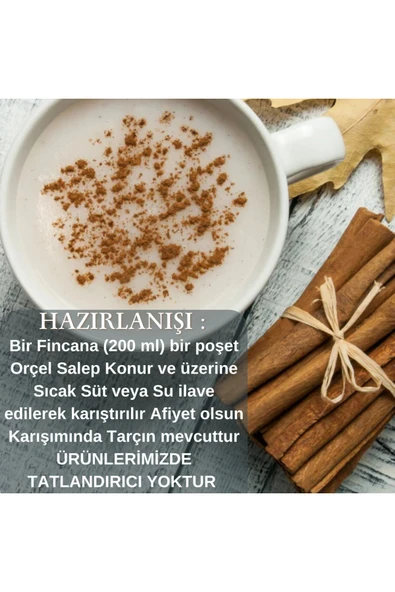 ORÇEL 5 Muzlu Süt + 5 Salep + 5 Nane Limon Aromalı Içecek Tozu Oralet Çay 15x200gr. - 4